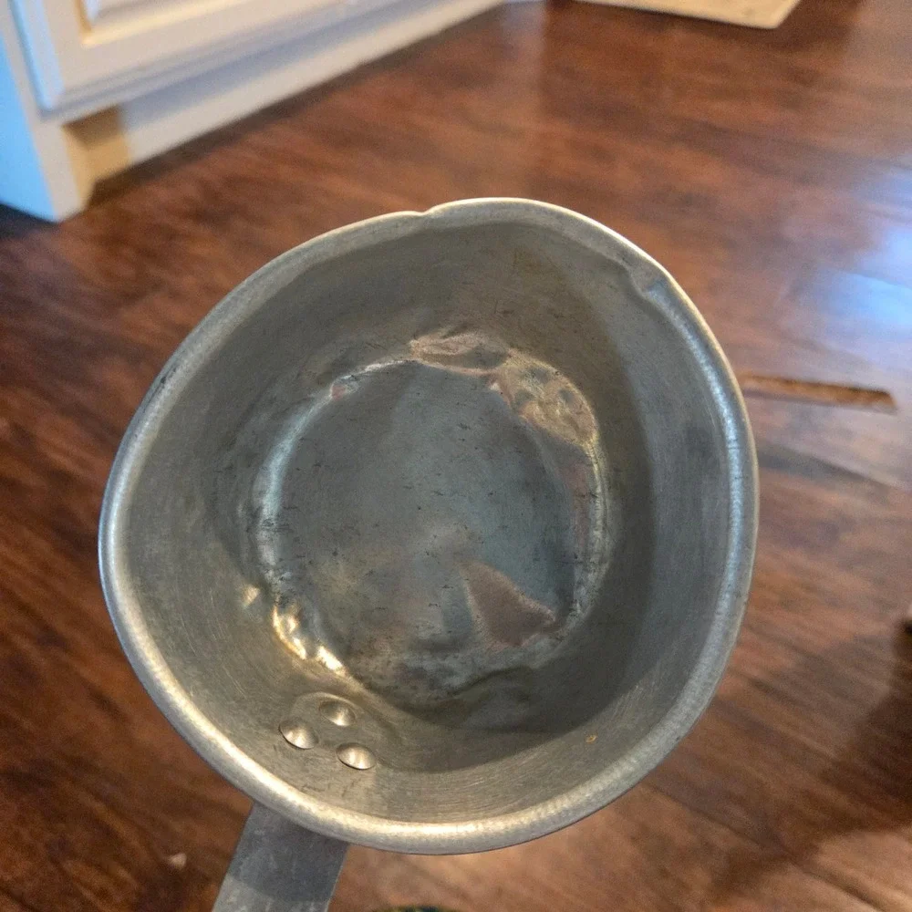 Vintage Aluminum Long Handle Dipper Ladle Primitive Farmhouse Kitchen Tool
